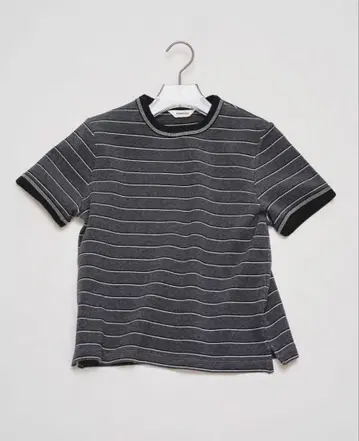 TODAYFUL Border Ringer Tee 차콜 그레이