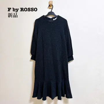 새상품 F by ROSSO 밑단 플레어 원피스 40 에프바이로쏘