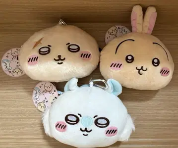 치이카와 (먼작귀) 봉제 인형 패스케이스 파우치 3종 세트