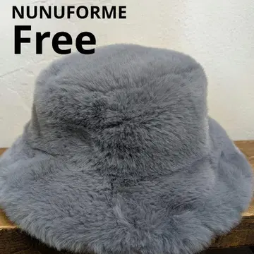 1회 착용 NUNUFORME 여성용 에코 퍼 버킷햇 모자