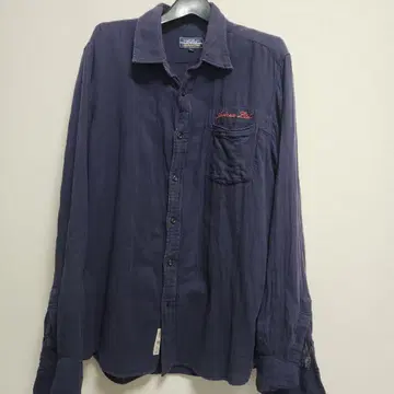 AVIREX 거즈 셔츠 네이비 2XL