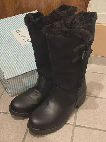 avv 미사용 보아 롱 부츠 블랙 아베베