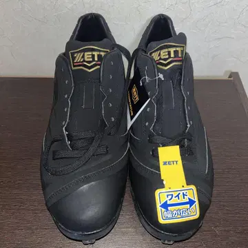 ZETT 금장 장식 스파이크 블랙 26cm