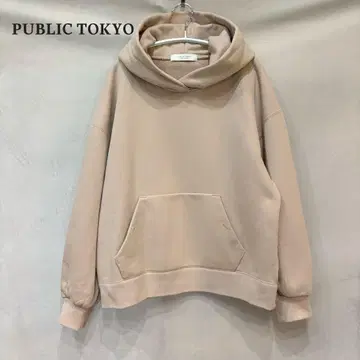 PUBLIC TOKYO 파브릭토쿄 극 후드 풀오버 베이지