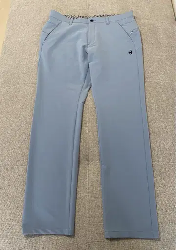새상품급 르꼬끄 스포르티브 골프 스트레치 팬츠 블랙 2XL 블루