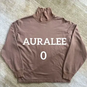 [ 새상품급 ] AURALEE 오라리 긴팔 티셔츠 속기모 0 브라운