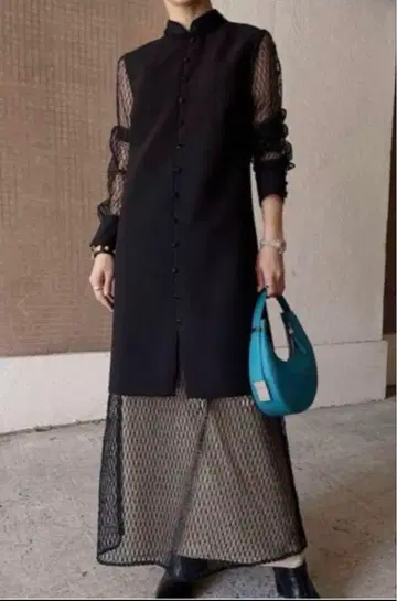 Ameri MELON SLEEVE STRAIGHT DRESS