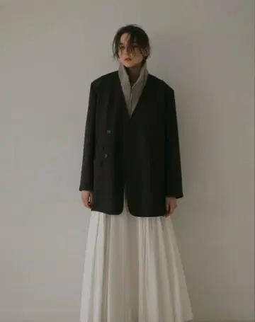 etretokyo 노카라 더블 브레스트 오버 자켓 미사용 새상품