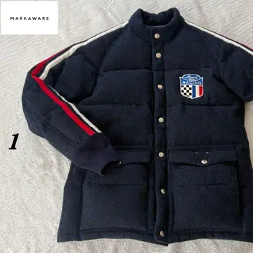 MARKAWARE 다운 자켓 1 일본제 네이비 riri 지퍼