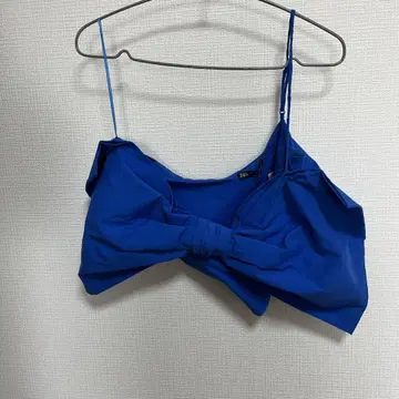 [ 익명 배송 ] 새상품 초귀여움 리본 디자인 뷔스티에 M 사이즈 블루