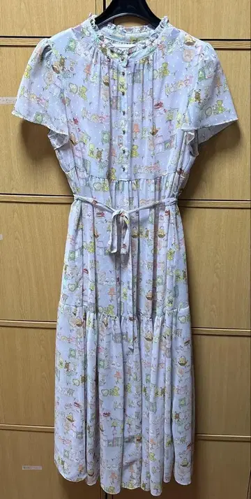 유키에몬 원피스 텍스타일 라벤더