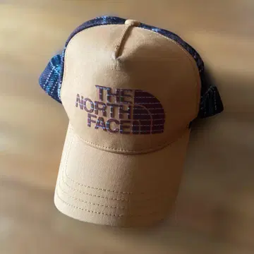 THE NORTH FACE 베이지 체크 캡