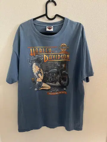 Harley-Davidson 그래픽 T셔츠 블루