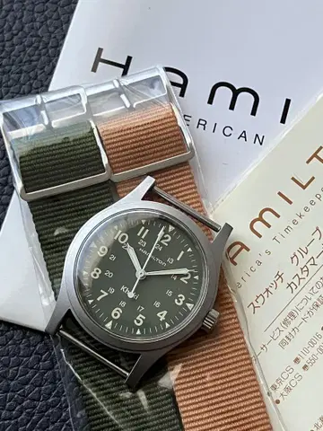 해밀턴 손목시계 카키 9415A 기계식 33mm 수동 와인딩