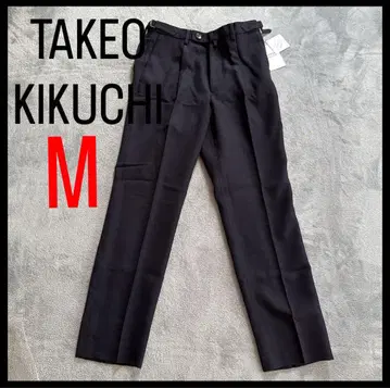 [ TAKEO KIKUCHI ] 새상품 울 팬츠 네이비 M 비즈니스 수트