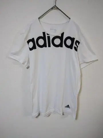 아디다스 adidas 여성용 T셔츠 XL 화이트 로고 프린트