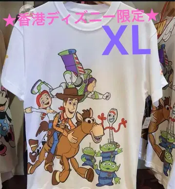 홍콩 디즈니랜드 한정판 토이스토리 T셔츠 해외 디즈니 반팔 새상품
