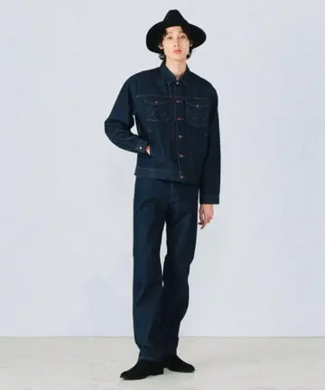 wrangler 다크 네이비 데님 셋업