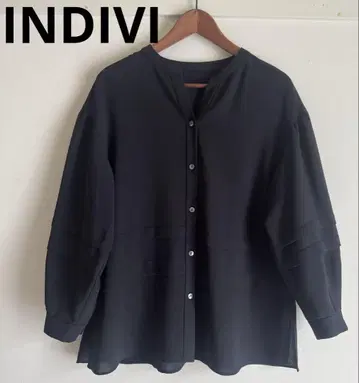 INDIVI 블라우스 (505-87001) 노카라 블라우스 38