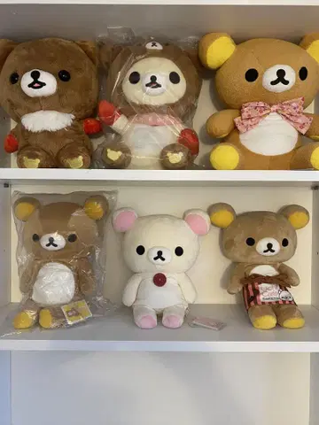 리락쿠마 봉제 인형 6체 세트