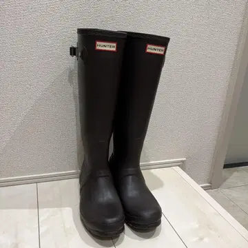 HUNTER 장화 브라운 UK6