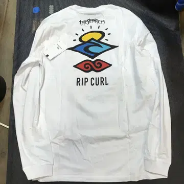 RIP CURL 롱 슬리브 티셔츠 화이트 M 사이즈