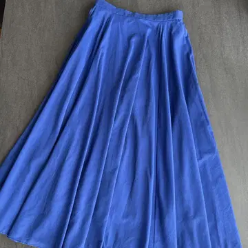 UNITED ARROWS 플레어 롱 스커트 파랑