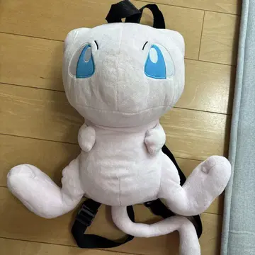 뮤우 백팩형 봉제 인형 핑크