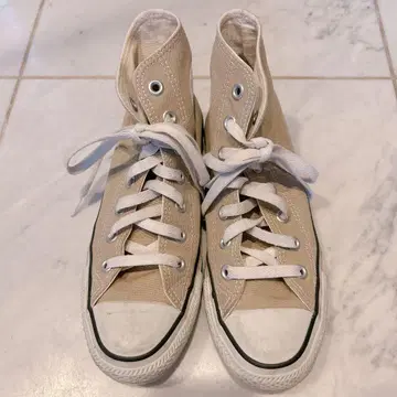 컨버스 하이컷 스니커즈 converse 24 베이지