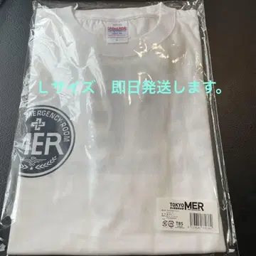도쿄 MER 로고 티셔츠 화이트 L