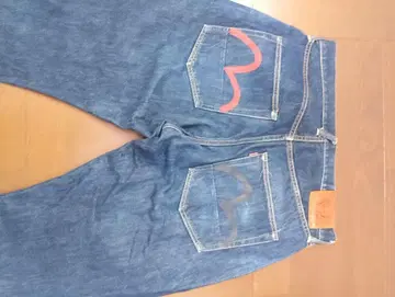 evisu 스트레이트 데님 33 35
