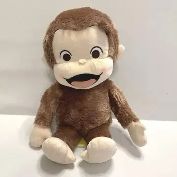 호기심 많은 조지 봉제 인형 퓨어 아키라Ver. L 봉제 인형 빨간 볼