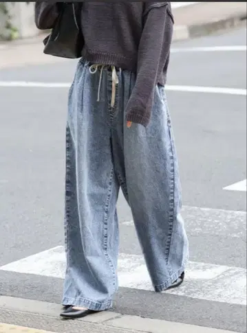 저널 스탠다드 이지 데님 와이드 팬츠 38