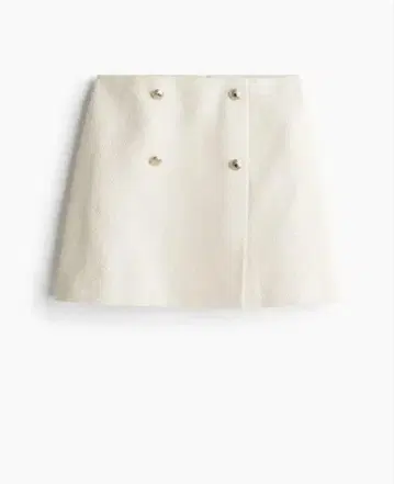 H&M 프론트 버튼 미니 스커트