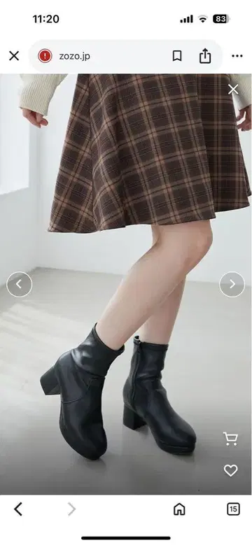 MAJESTIC LEGON 폭신폭신 힐 스트레치 부츠