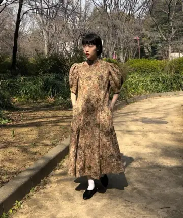 foufou 자카드 dress 'viatic' 자카드 원피스