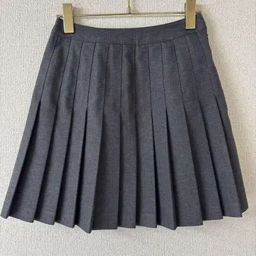 MOUSSY 그레이 플리츠 스커트 사이즈 0