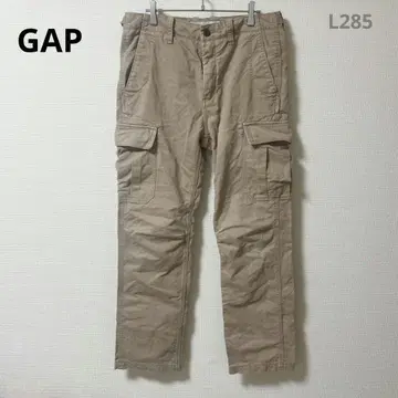 GAP 카고 팬츠 치노 팬츠 베이지 M 무지 캐주얼 포켓 남성용