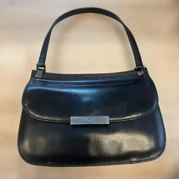 PELLE BORSA 블랙 가죽 숄더백