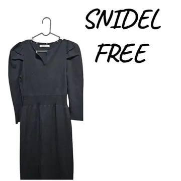 [ 새상품급 ] SNIDEL 블랙 니트 원피스 FREE