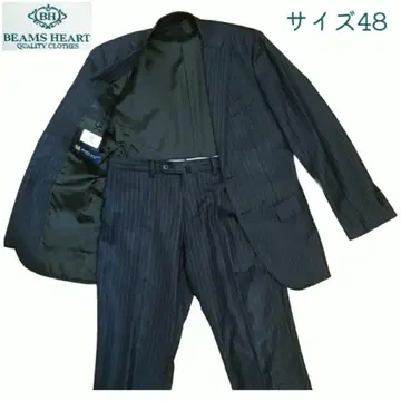 BEAMS HEART 빔즈 스트라이프 수트 셋업