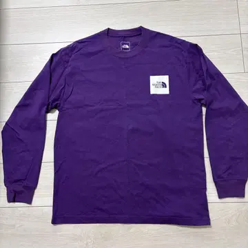 THE NORTH FACE 퍼플 긴팔 T셔츠 L