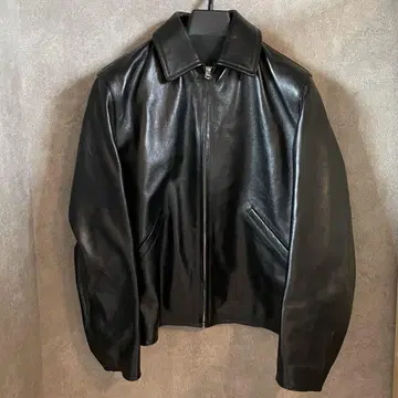 LOEFF 램 가죽 바이커 자켓 size 0