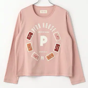 PINK HOUSE 긴팔T셔츠 SHIMPA CLUB 딸기 와펜