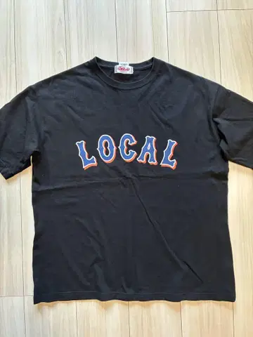 LOCAL CUTRATE 양면 프린트 T셔츠 L 사이즈 블랙