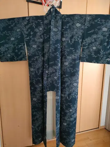 코몬 이중 기모노 폭넓음