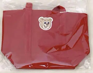 러브러리 바이 페이 올드 테디 와펜 토트백(소) 빨간색