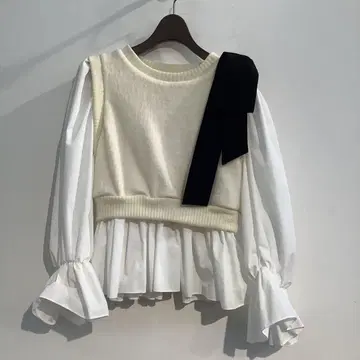 미사용 Adonisis 어드니시스 도킹 리본 상의 사이즈 F