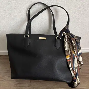 kate spade 블랙 토트백 스카프 포함