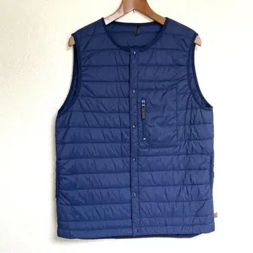 네이비 퀼팅 다운 베스트 (프리마 로프트) / beams